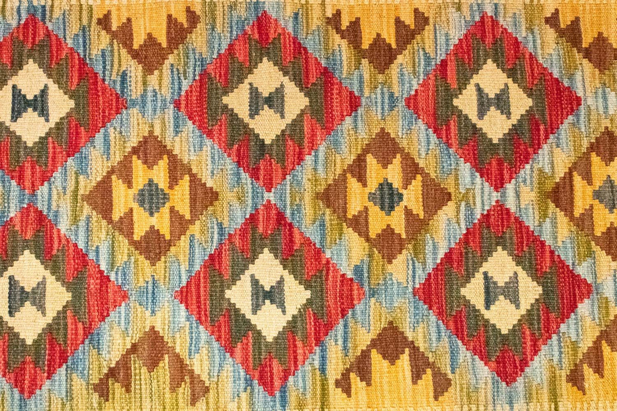 Kelim Carpet - orientalisk matta - 156 x 105 cm - grön