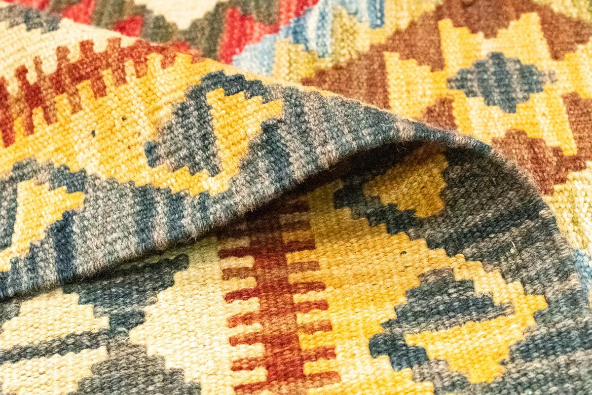 Kelim Carpet - orientalisk matta - 156 x 105 cm - grön