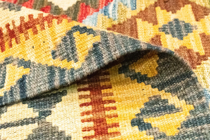 Kelim Carpet - orientalisk matta - 156 x 105 cm - grön