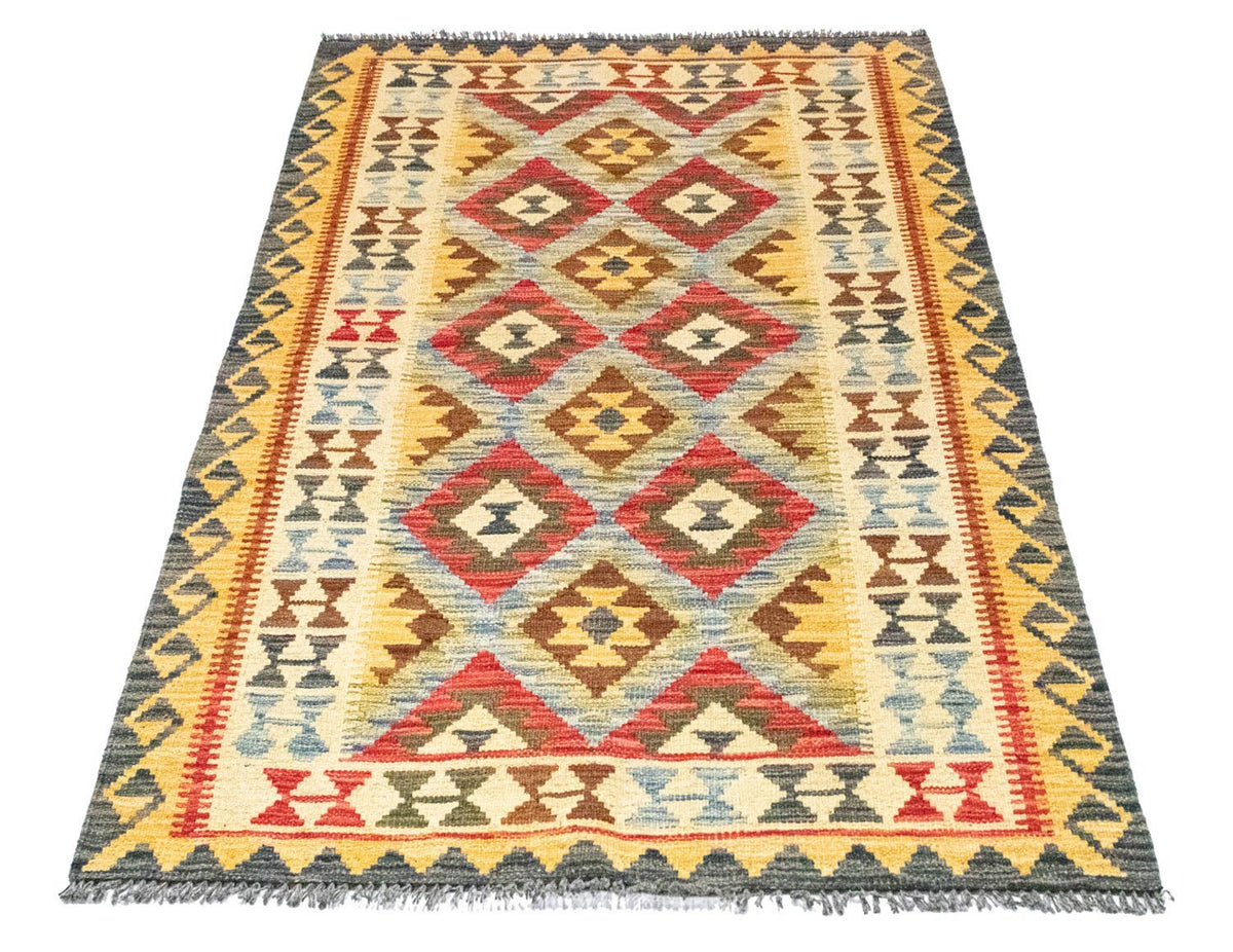 Kelim Carpet - orientalisk matta - 156 x 105 cm - grön
