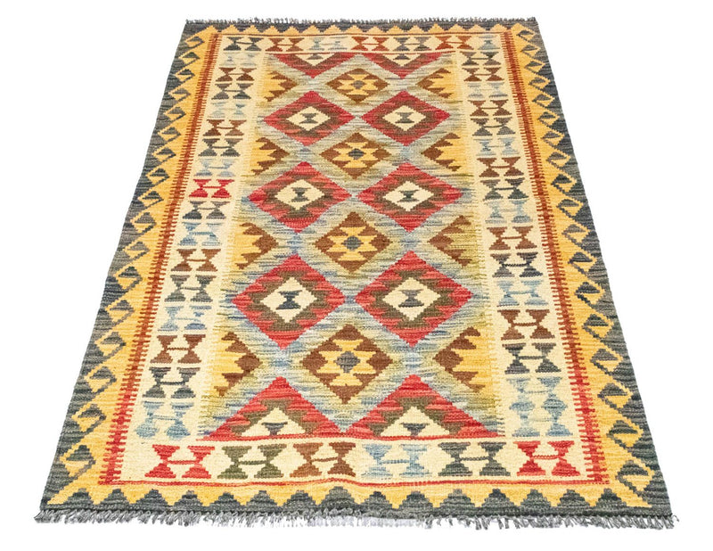 Kelim Carpet - orientalisk matta - 156 x 105 cm - grön