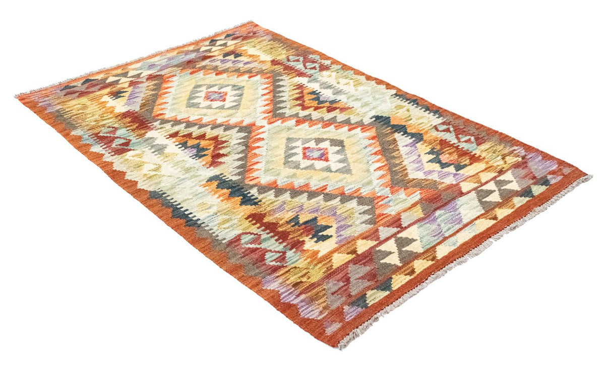 Kelim Carpet - orientalisk matta - 147 x 97 cm - orange