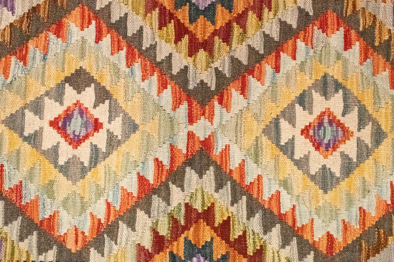 Kelim Carpet - orientalisk matta - 147 x 97 cm - orange