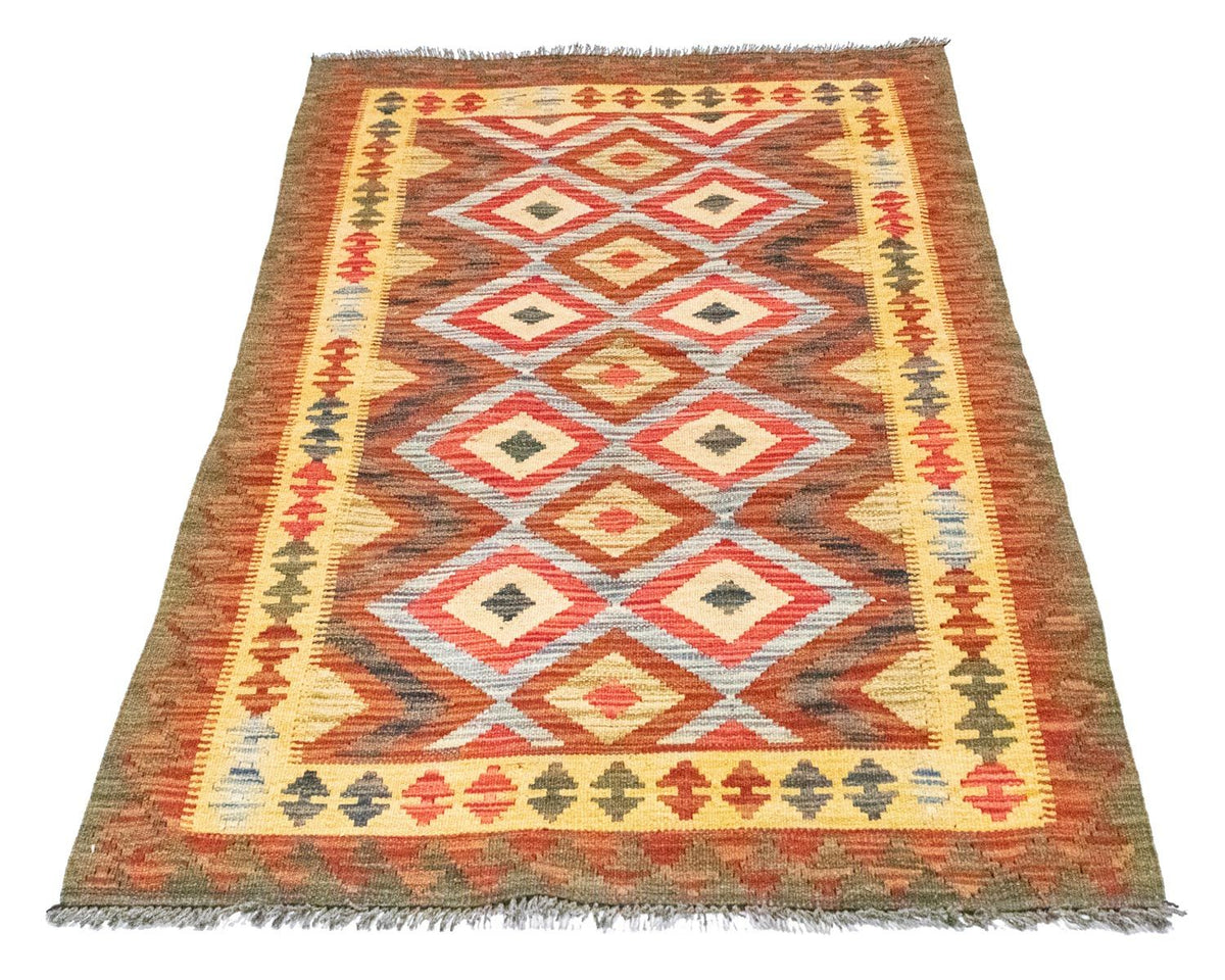 Kelim Carpet - orientalisk matta - 154 x 105 cm - orange
