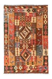 Kelim Carpet - orientalisk matta - 159 x 103 cm - flerfärgad