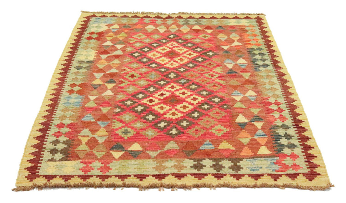 Kelim Carpet - orientalisk matta - 145 x 101 cm - orange