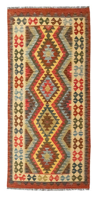 Runner Kelim Carpet - orientalisk matta - 209 x 95 cm - beige