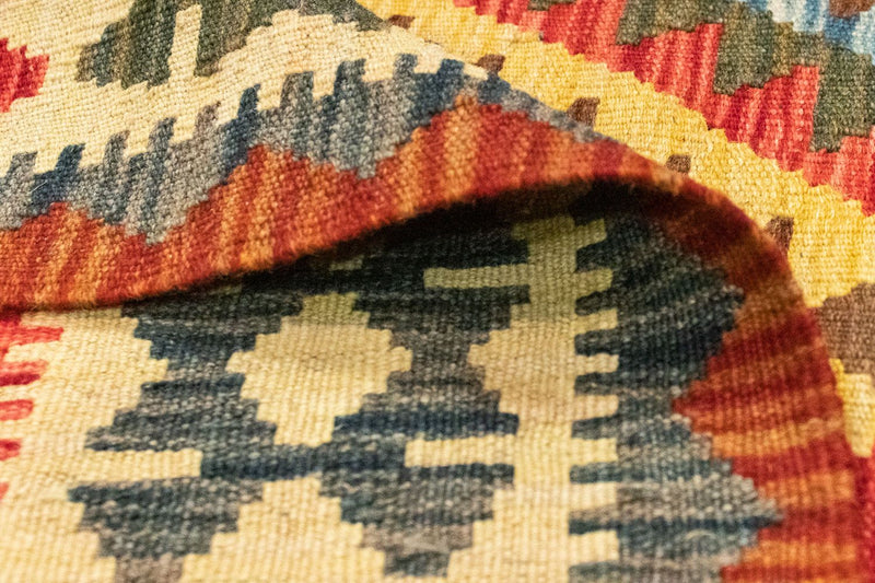 Runner Kelim Carpet - orientalisk matta - 209 x 95 cm - beige