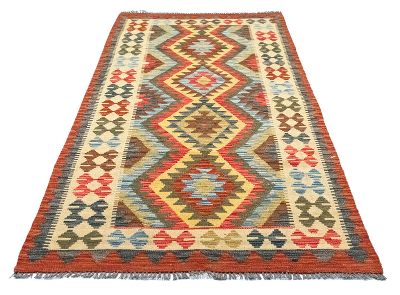 Runner Kelim Carpet - orientalisk matta - 209 x 95 cm - beige