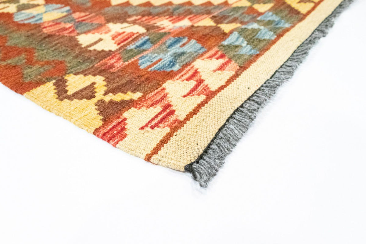 Runner Kelim Carpet - orientalisk matta - 192 x 104 cm - orange