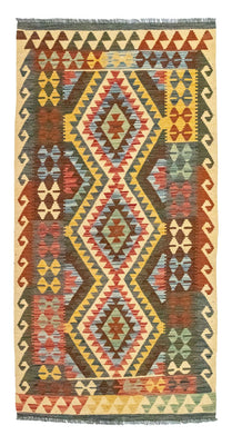 Runner Kelim Carpet - orientalisk matta - 204 x 103 cm - flerfärgad