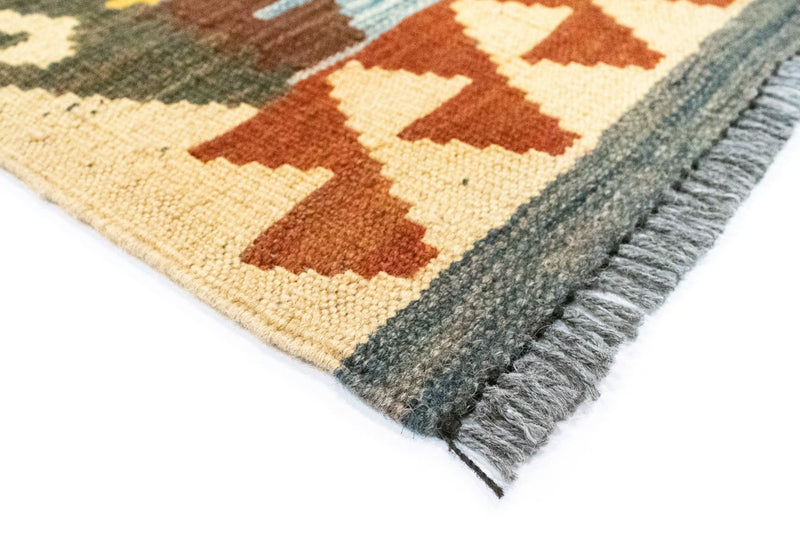 Runner Kelim Carpet - orientalisk matta - 204 x 103 cm - flerfärgad