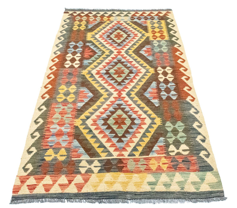 Runner Kelim Carpet - orientalisk matta - 204 x 103 cm - flerfärgad