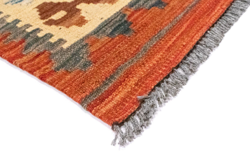 Runner Kelim Carpet - orientalisk matta - 204 x 97 cm - orange