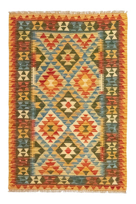 Kelim Carpet - orientalisk matta - 130 x 83 cm - orange