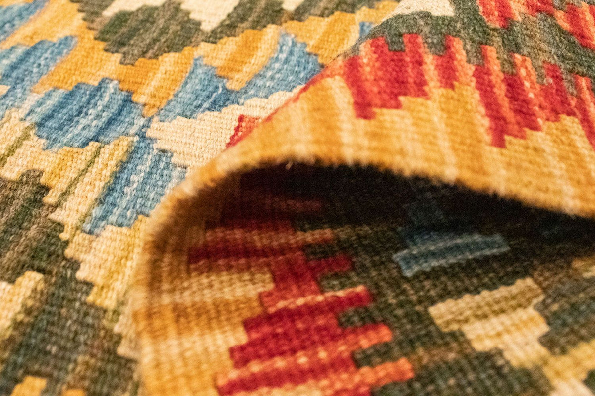 Kelim Carpet - orientalisk matta - 130 x 83 cm - orange