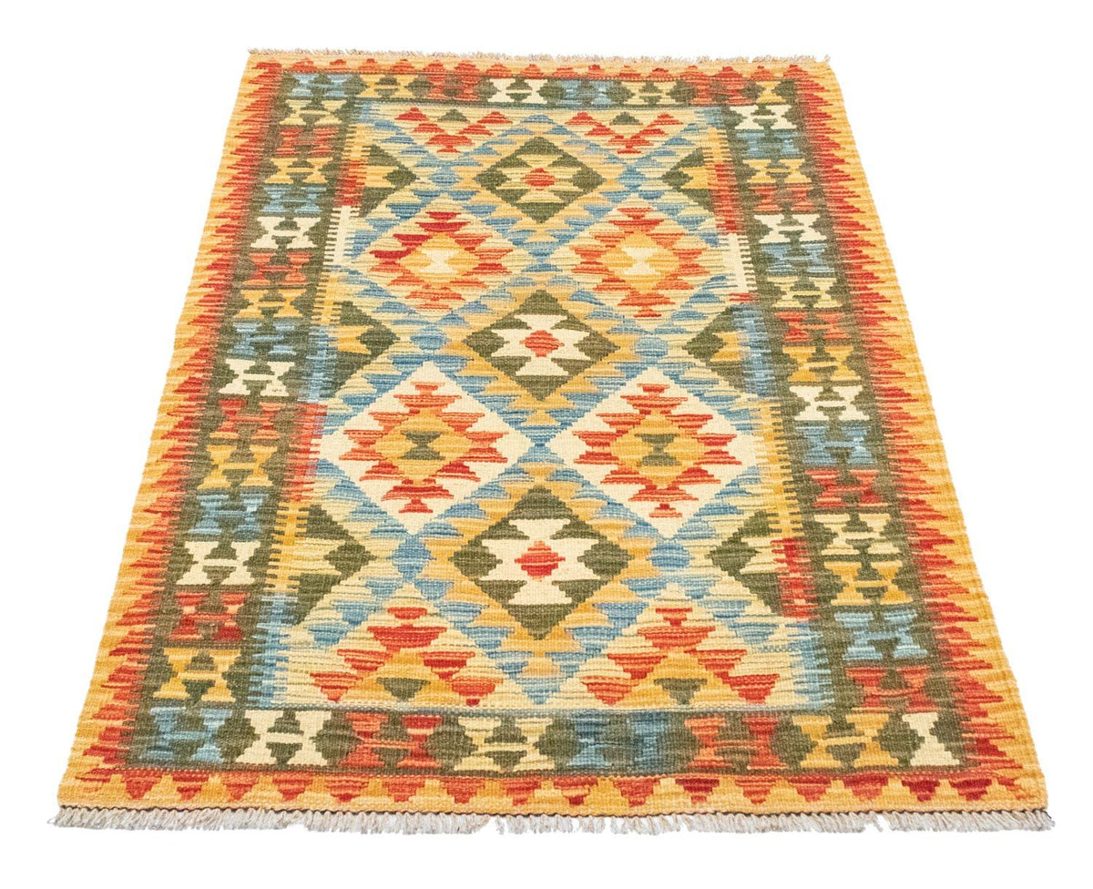 Kelim Carpet - orientalisk matta - 130 x 83 cm - orange