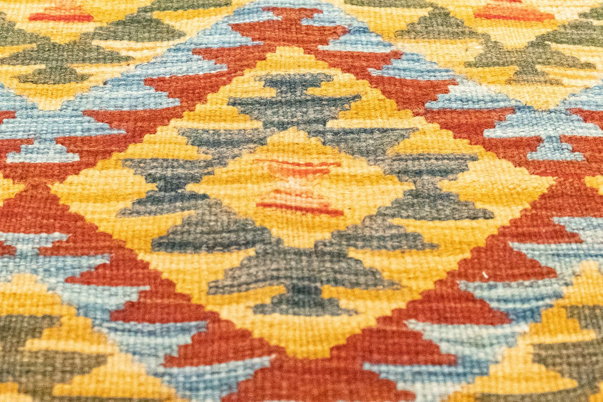 Kelim Carpet - orientalisk matta - 126 x 80 cm - orange
