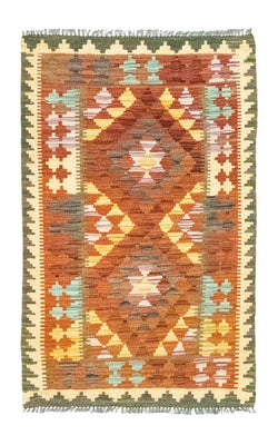 Kelim Carpet - orientalisk matta - 121 x 73 cm - orange