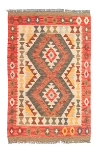 Kelim Carpet - orientalisk matta - 120 x 77 cm - orange
