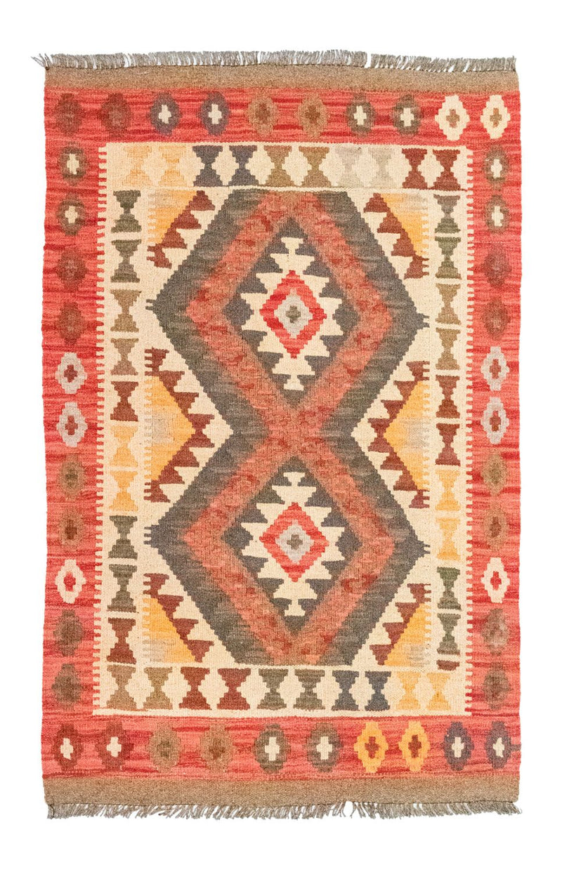 Kelim Carpet - orientalisk matta - 120 x 77 cm - orange