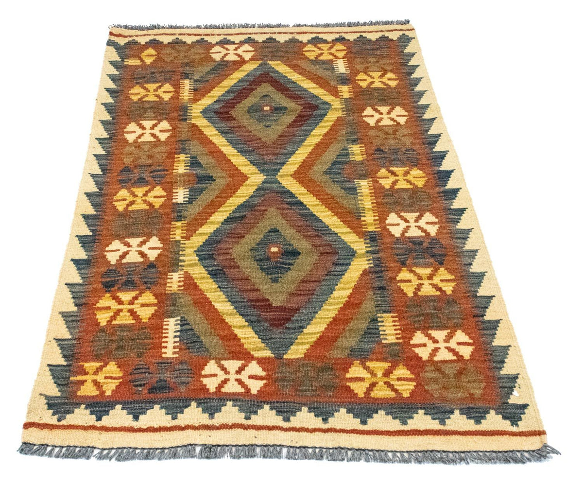 Kelim Carpet - orientalisk matta - 127 x 83 cm - brun