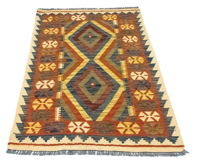 Kelim Carpet - orientalisk matta - 127 x 83 cm - brun