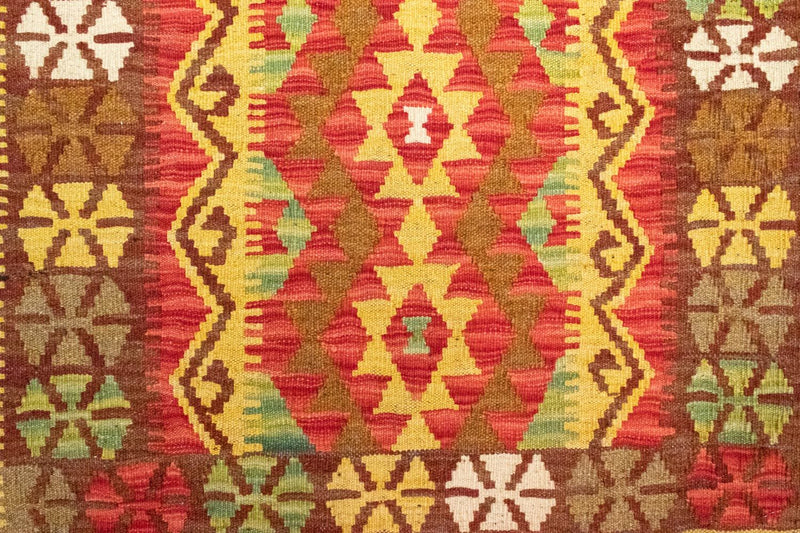 Kelim Carpet - orientalisk matta - 120 x 82 cm - orange