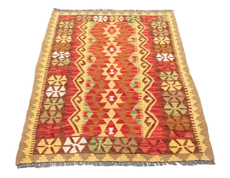 Kelim Carpet - orientalisk matta - 120 x 82 cm - orange