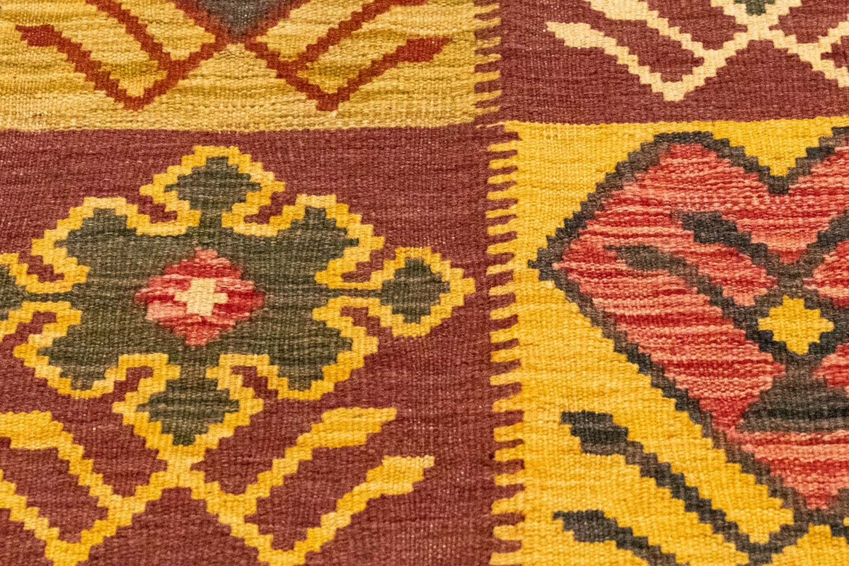 Kelim Carpet - orientalisk matta - 131 x 88 cm - brun