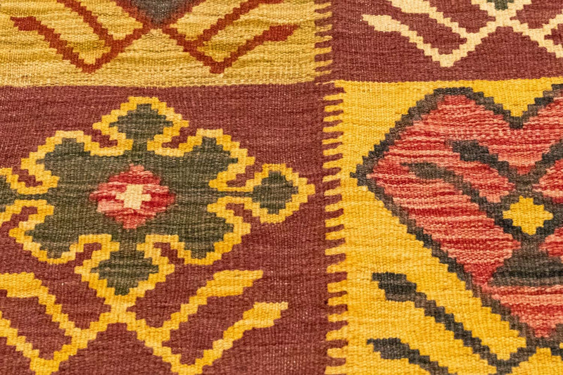 Kelim Carpet - orientalisk matta - 131 x 88 cm - brun