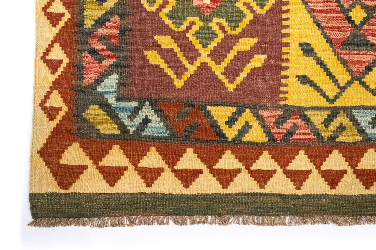 Kelim Carpet - orientalisk matta - 131 x 88 cm - brun