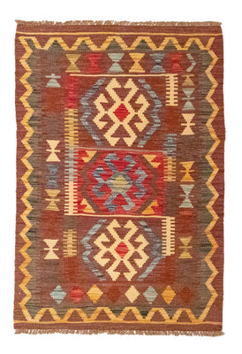 Kelim Carpet - orientalisk matta - 125 x 86 cm - brun