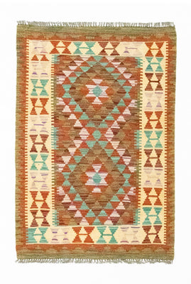Kelim Carpet - orientalisk matta - 114 x 77 cm - flerfärgad