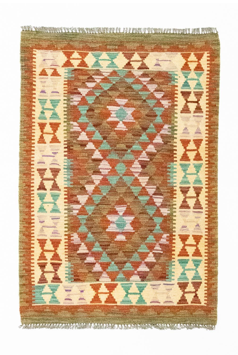 Kelim Carpet - orientalisk matta - 114 x 77 cm - flerfärgad