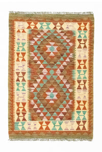 Kelim Carpet - orientalisk matta - 114 x 77 cm - flerfärgad
