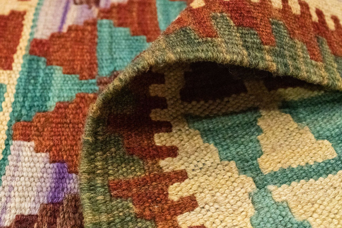 Kelim Carpet - orientalisk matta - 114 x 77 cm - flerfärgad