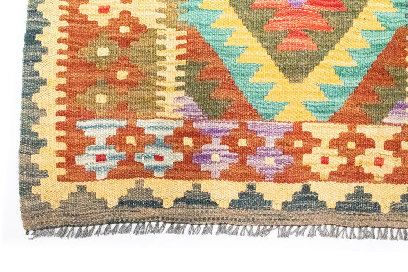 Kelim Carpet - orientalisk matta - 123 x 80 cm - brun