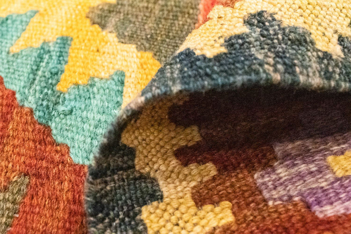 Kelim Carpet - orientalisk matta - 123 x 80 cm - brun