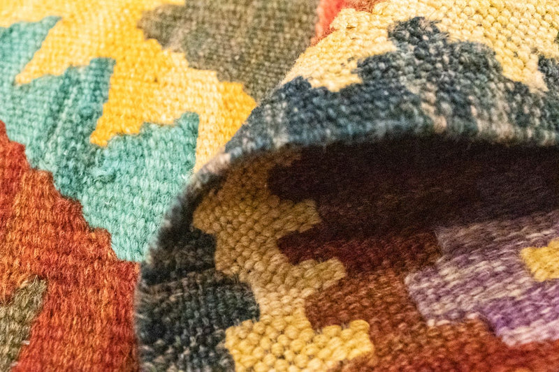 Kelim Carpet - orientalisk matta - 123 x 80 cm - brun