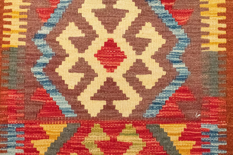 Kelim Carpet - orientalisk matta - 119 x 82 cm - brun