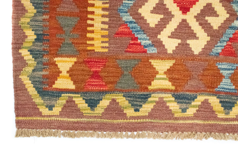 Kelim Carpet - orientalisk matta - 119 x 82 cm - brun