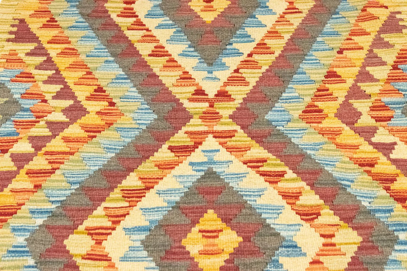 Kelim Carpet - orientalisk matta - 123 x 84 cm - flerfärgad