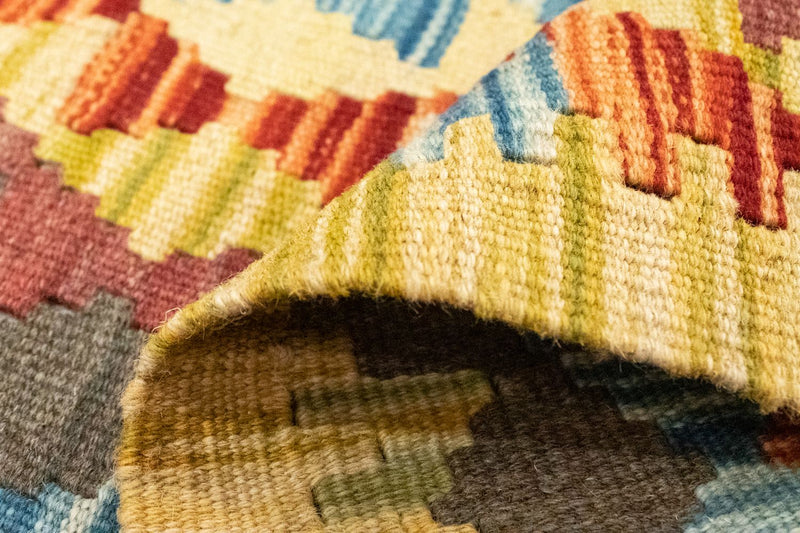 Kelim Carpet - orientalisk matta - 123 x 84 cm - flerfärgad