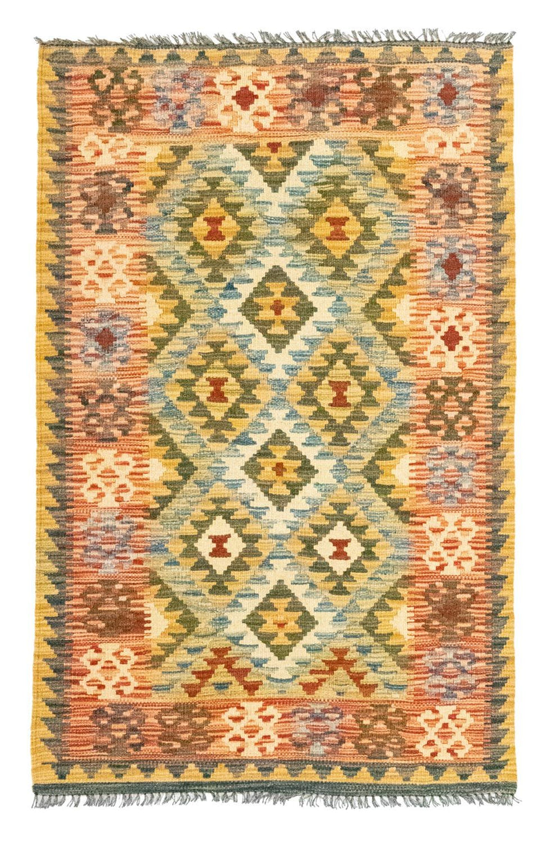 Kelim Carpet - orientalisk matta - 131 x 83 cm - flerfärgad