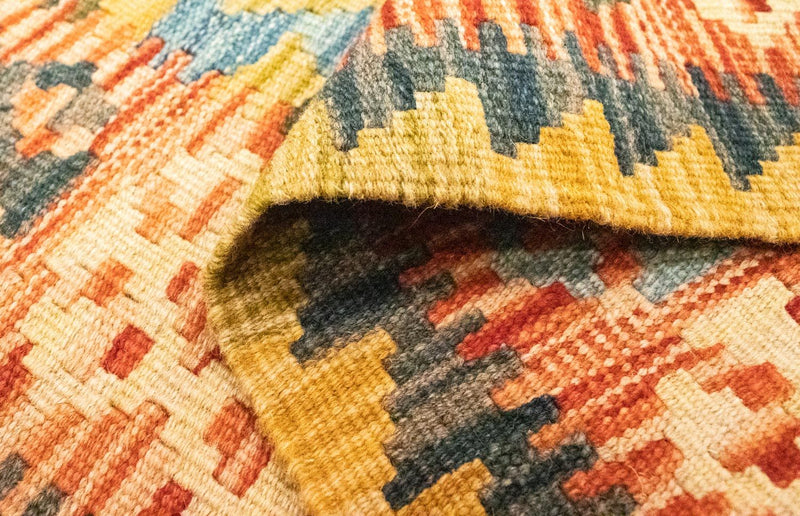 Kelim Carpet - orientalisk matta - 131 x 83 cm - flerfärgad