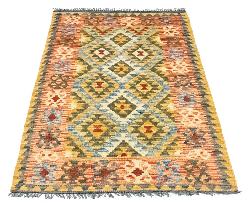Kelim Carpet - orientalisk matta - 131 x 83 cm - flerfärgad