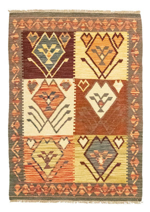 Kelim Carpet - orientalisk matta - 123 x 83 cm - orange
