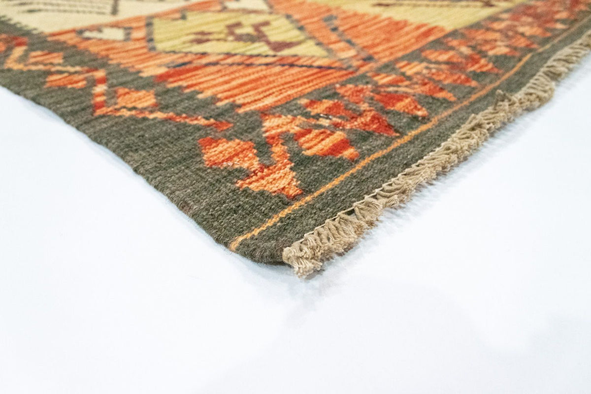 Kelim Carpet - orientalisk matta - 123 x 83 cm - orange