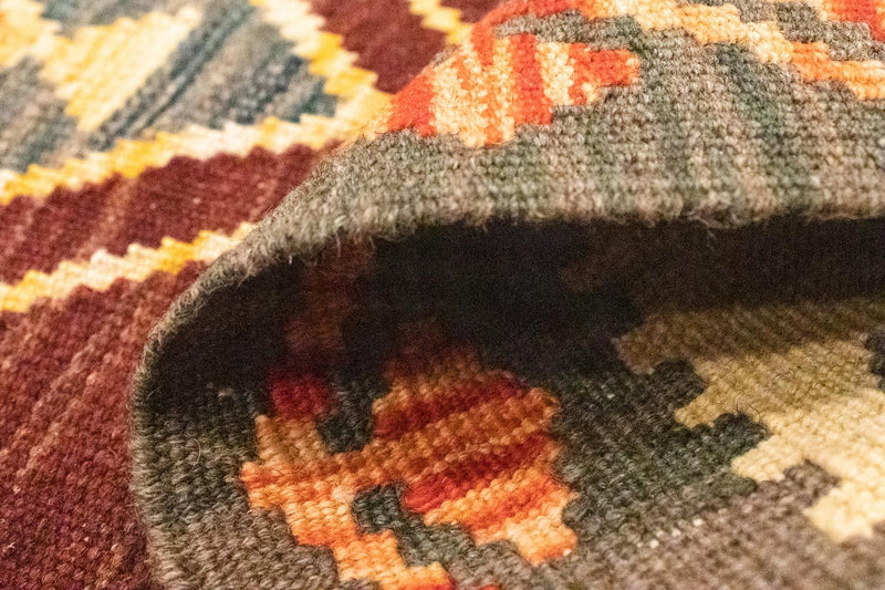 Kelim Carpet - orientalisk matta - 123 x 83 cm - orange